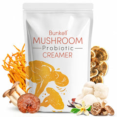 Bunkell front packaging showing 30 servings and branding benefit