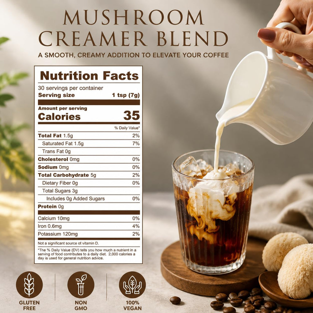 Bunkell ingredient collection with six mushrooms for functional variety