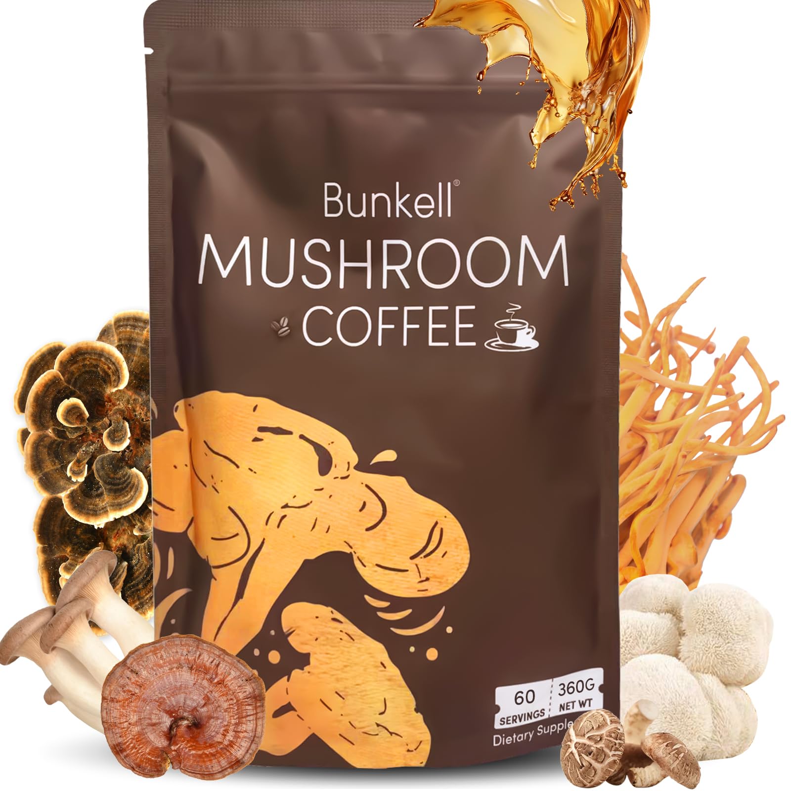 Bunkell front packaging showing product label and servings benefit