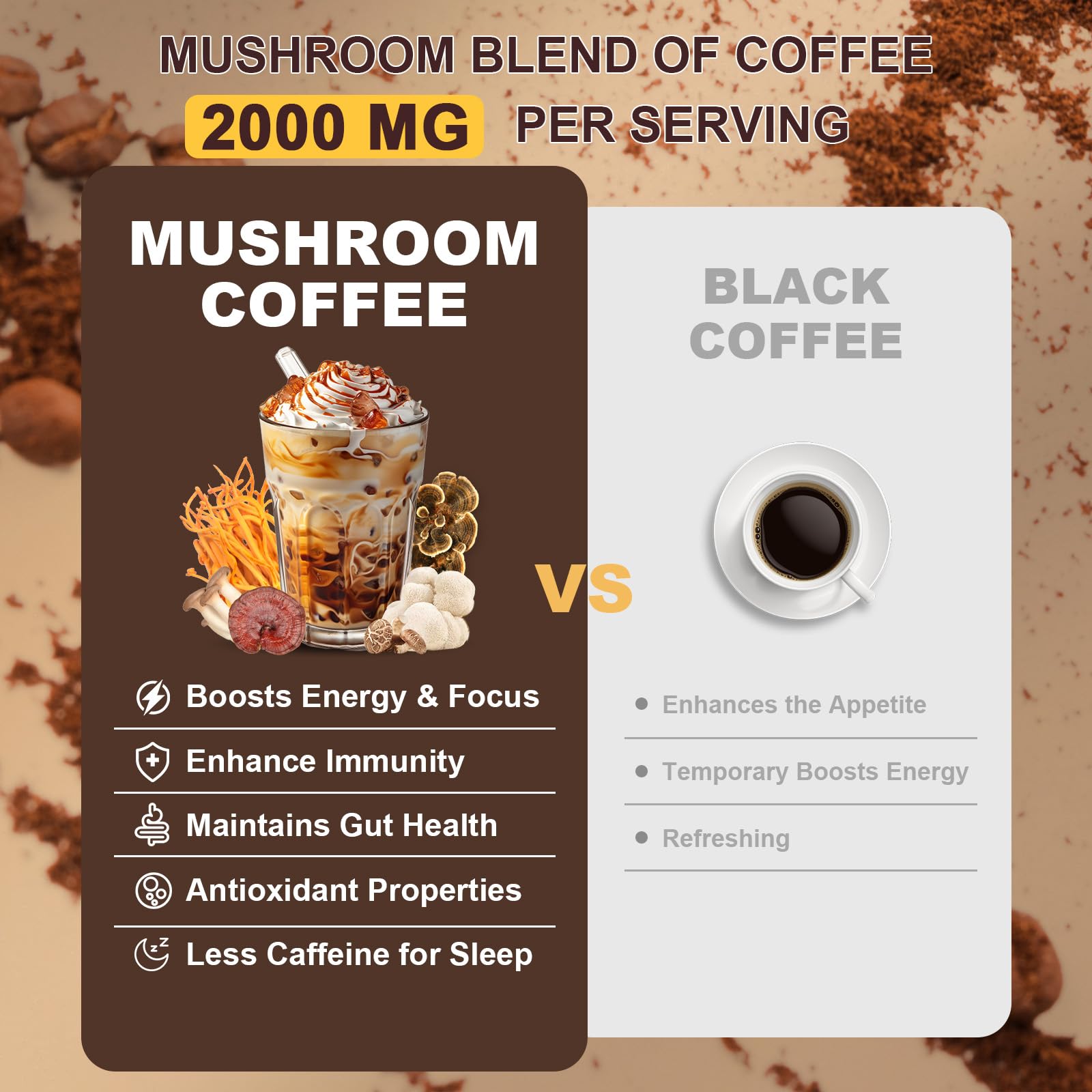 Bunkell mushroom coffee poured into hot cup for creamy, low-jitter energy