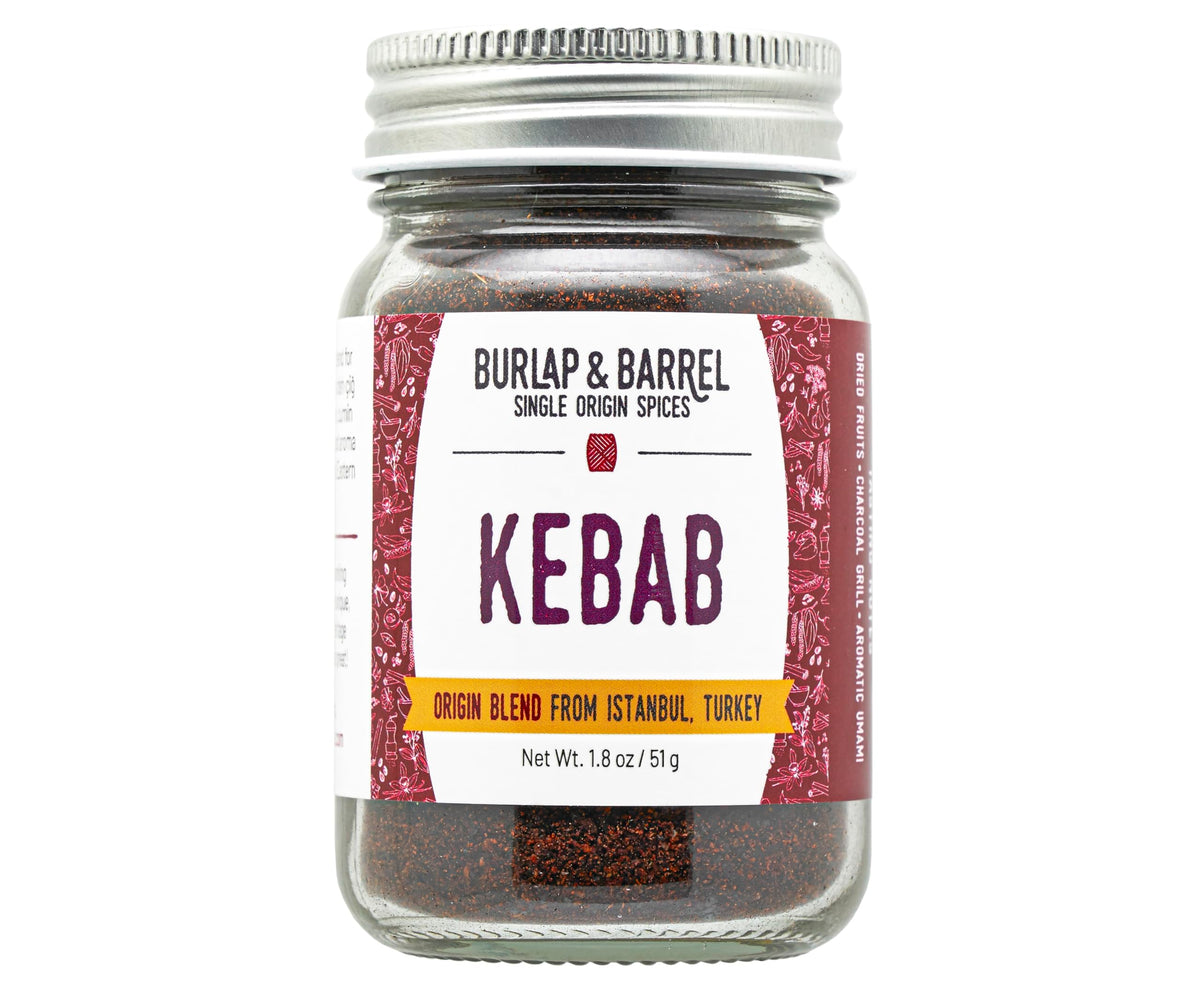Burlap & Barrel front jar showing label and clean packaging benefit