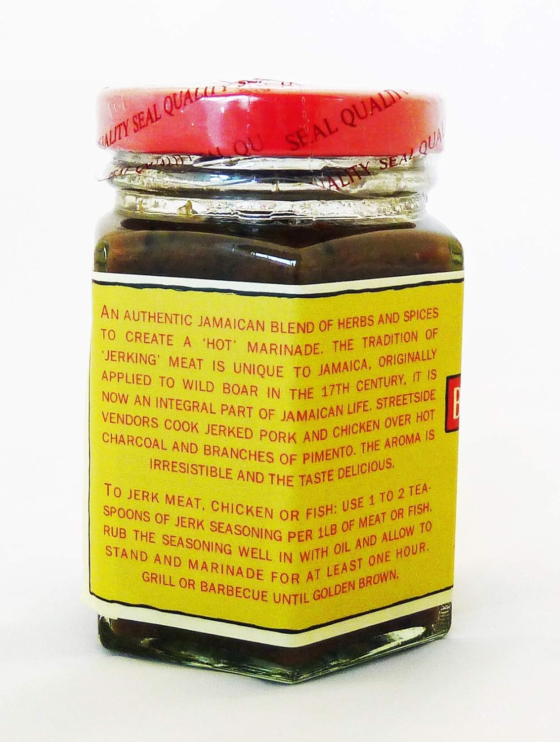 Busha Browne seasoning on a grill in a backyard setting for party-ready flavor