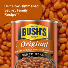 Bush's beans in a bowl ready to serve and add protein