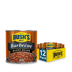 Bush's Best front packaging showing 16 oz can and pack benefit