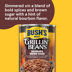 Bush's Best opened can being served into bowl for quick backyard side