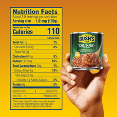 Bush's Best close-up of pinto beans and smoky chipotle sauce highlighting texture