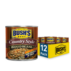 Bush's Best front packaging shows bold label and hearty beans, convenient pantry staple