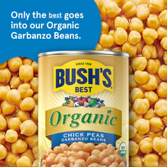 Bush's Best close-up chickpea texture highlighting creamy, nutty bite