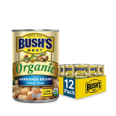 Bush's Best front can view showing organic label and easy pantry use