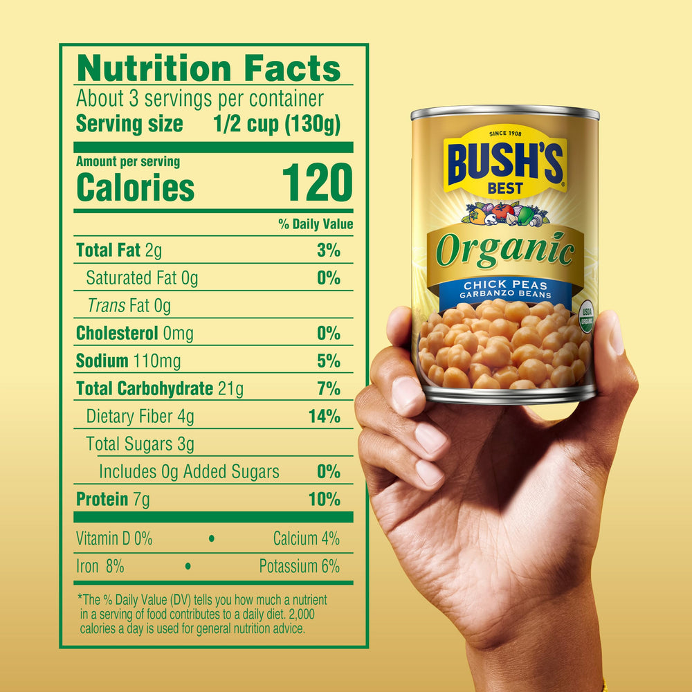 Bush's Best twelve cans stacked for pantry stocking and meal planning