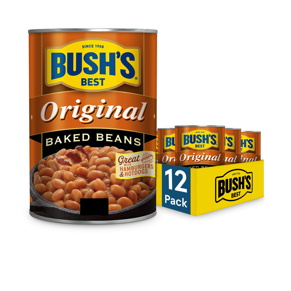 Bush's Best front packaging showing classic 16 oz can and label benefits