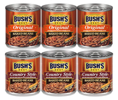 Bush's Best variety pack front packaging showing both Original and Country Style cans for convenience