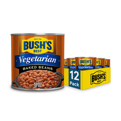 Bush's Best front packaging showing a 16 oz can and label benefits