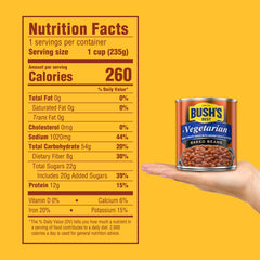 Bush's Best opened can revealing tender navy beans and ready-to-heat convenience