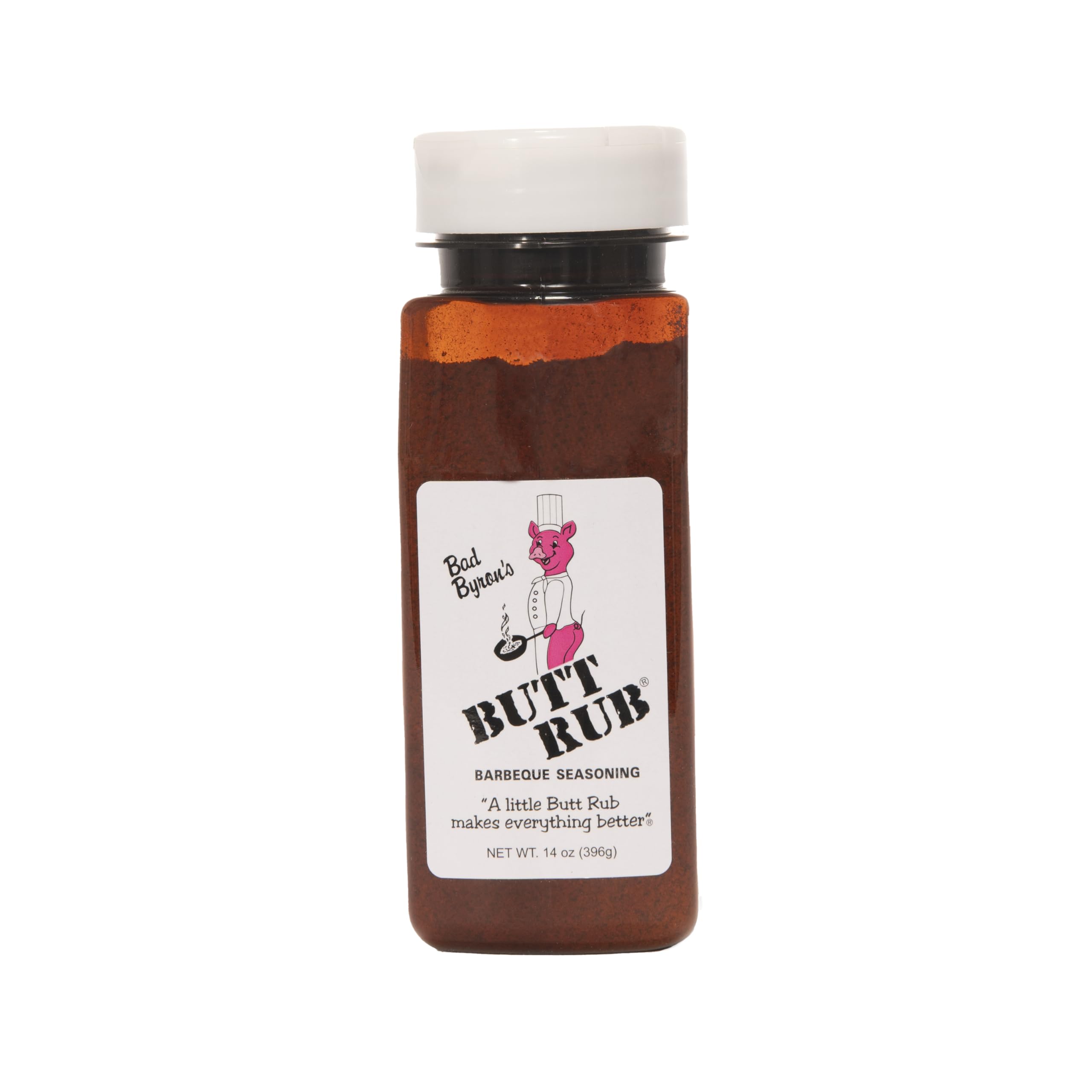 Butt Rub front packaging showing 14oz bottle and award seal for flavor