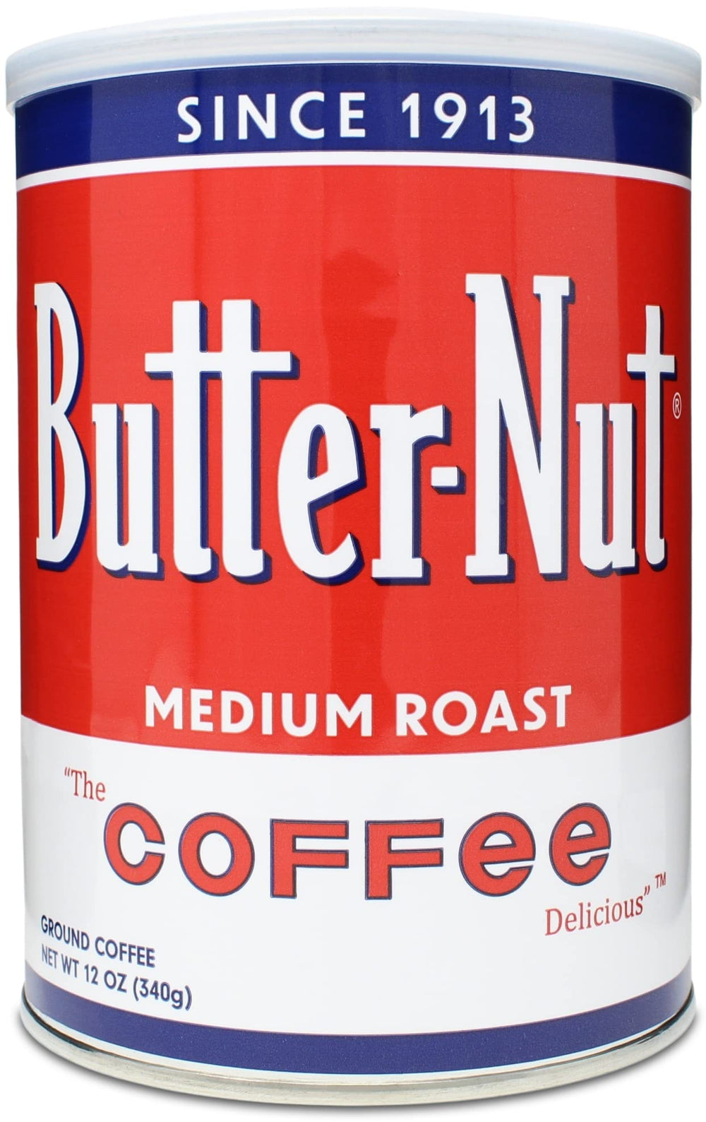 Butter-Nut front can showing label and classic packaging for long-lasting freshness