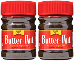 Butter-Nut front packaging showing two 2-ounce packets for convenient espresso