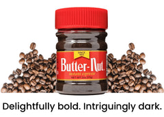 Butter-Nut fine instant espresso powder texture highlighting quick dissolution