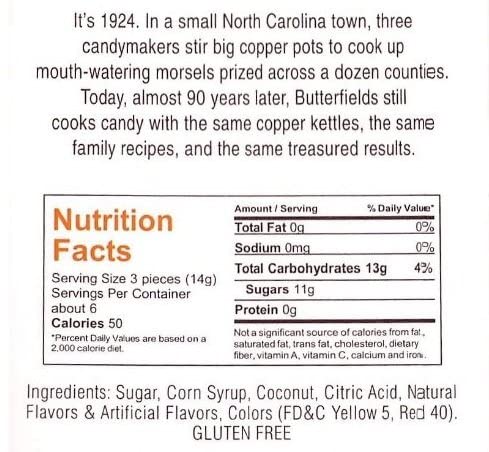 Butterfields serving suggestion with candies in a bowl at a gathering benefit