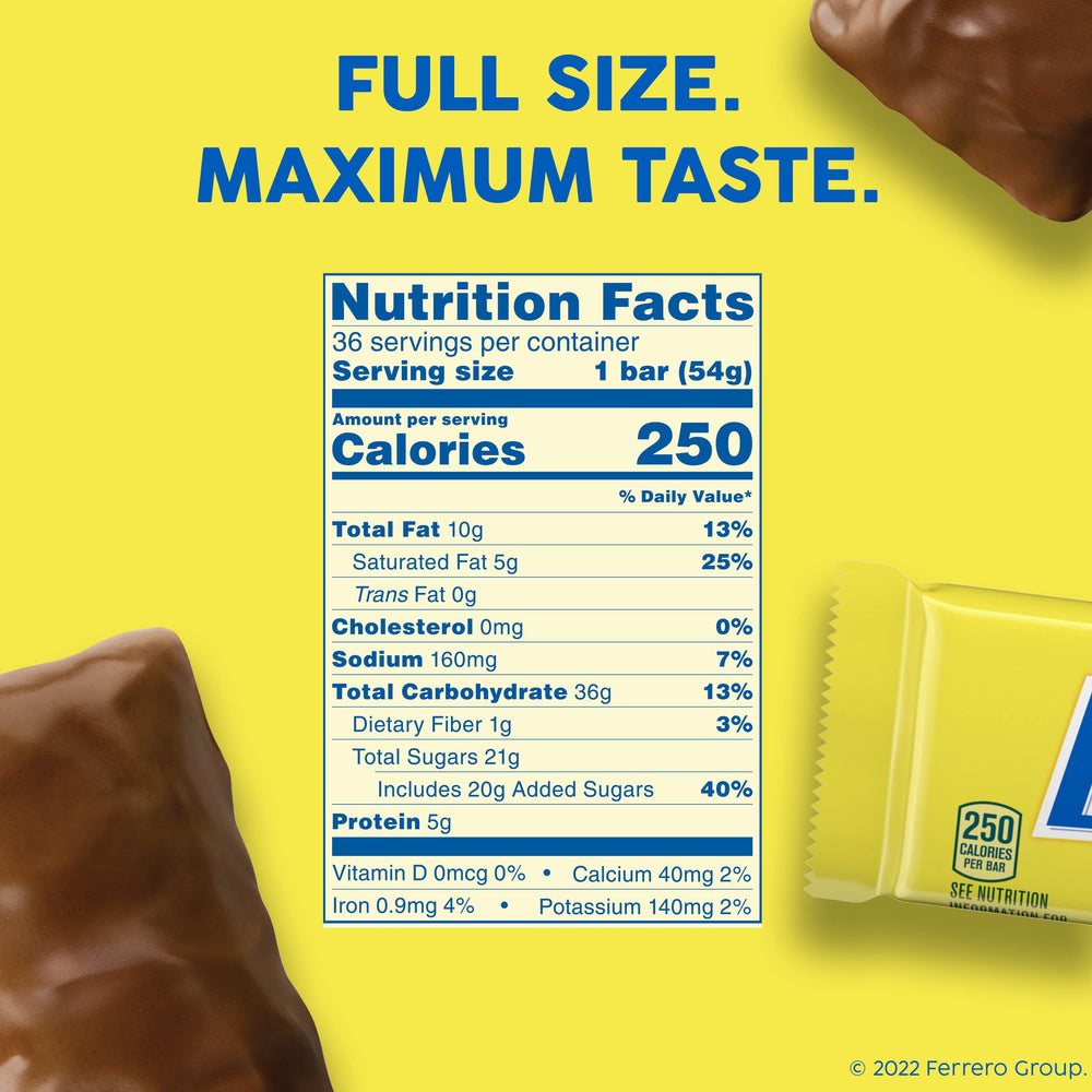 Close-up of Butterfinger ingredient and allergen label — helpful dietary information