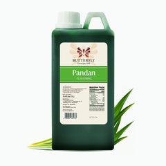 Butterfly pandan extract front bottle showing product and convenience for kitchens