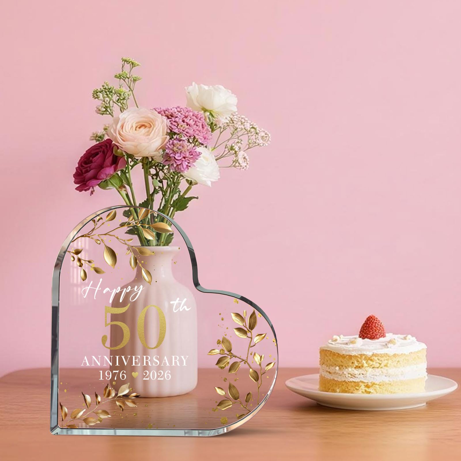 BUZCOZY topper on styled anniversary table adding sentimental atmosphere and charm