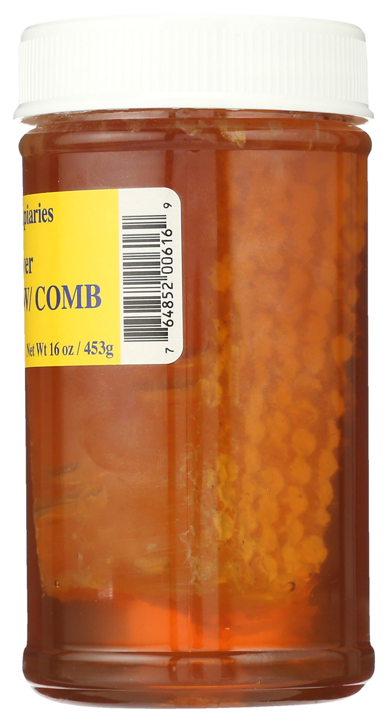 Buzzn Bee label close-up noting Florida origin and beekeeper sourcing