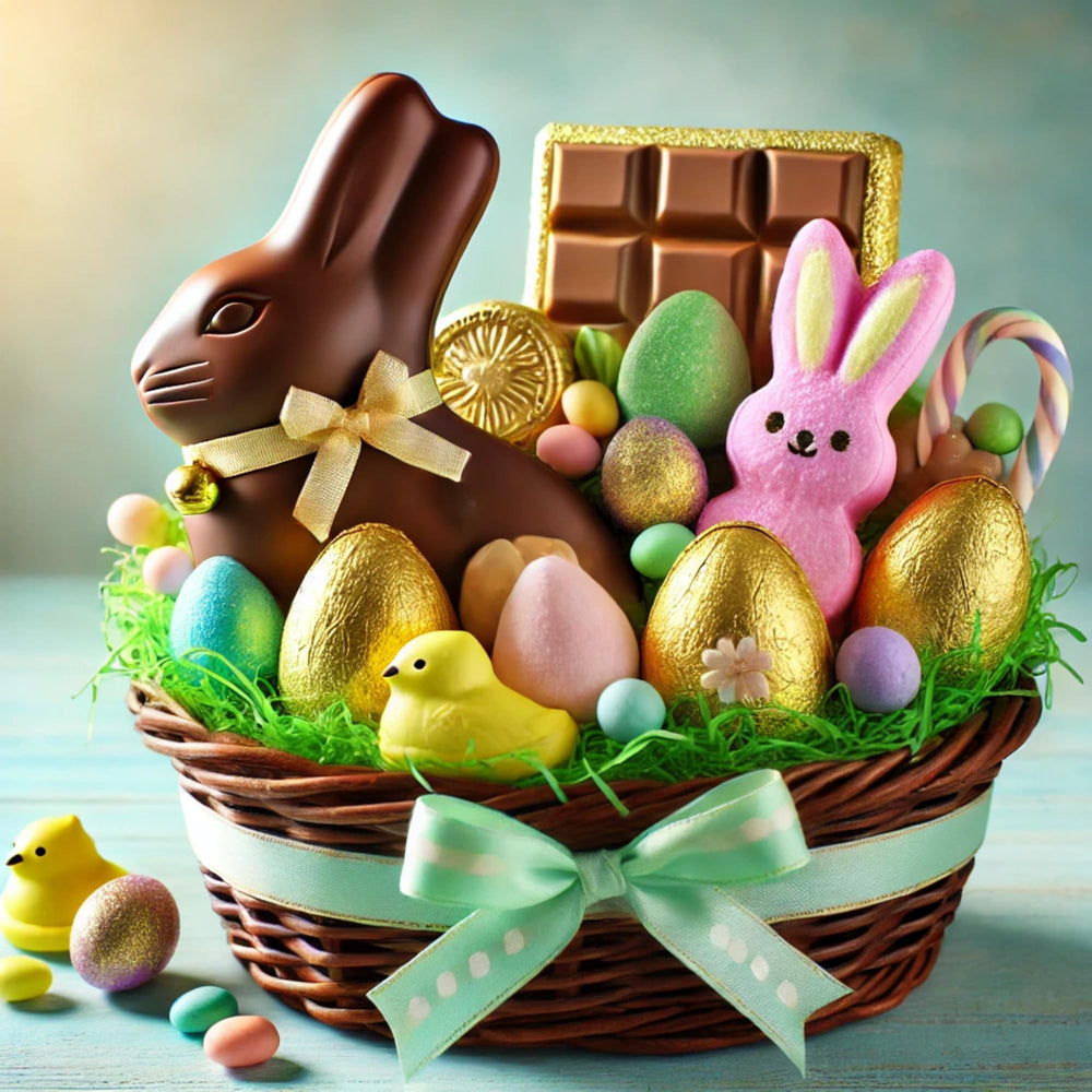 By The Cup coins in Easter basket illustrating seasonal gifting use
