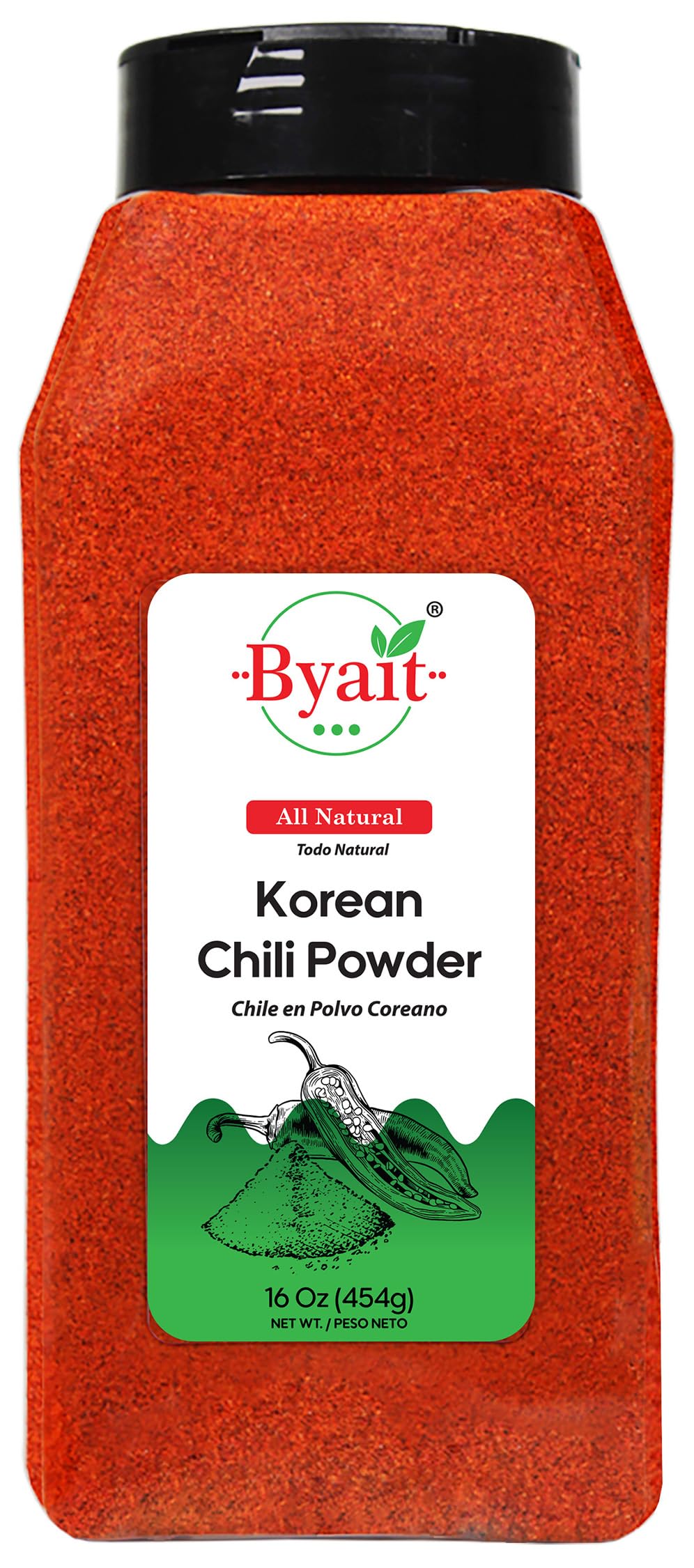 Byait front packaging showing label and bottle for authentic pantry storage benefit
