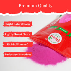 Byait in smoothie bowl bright natural pink color and visual appeal benefit