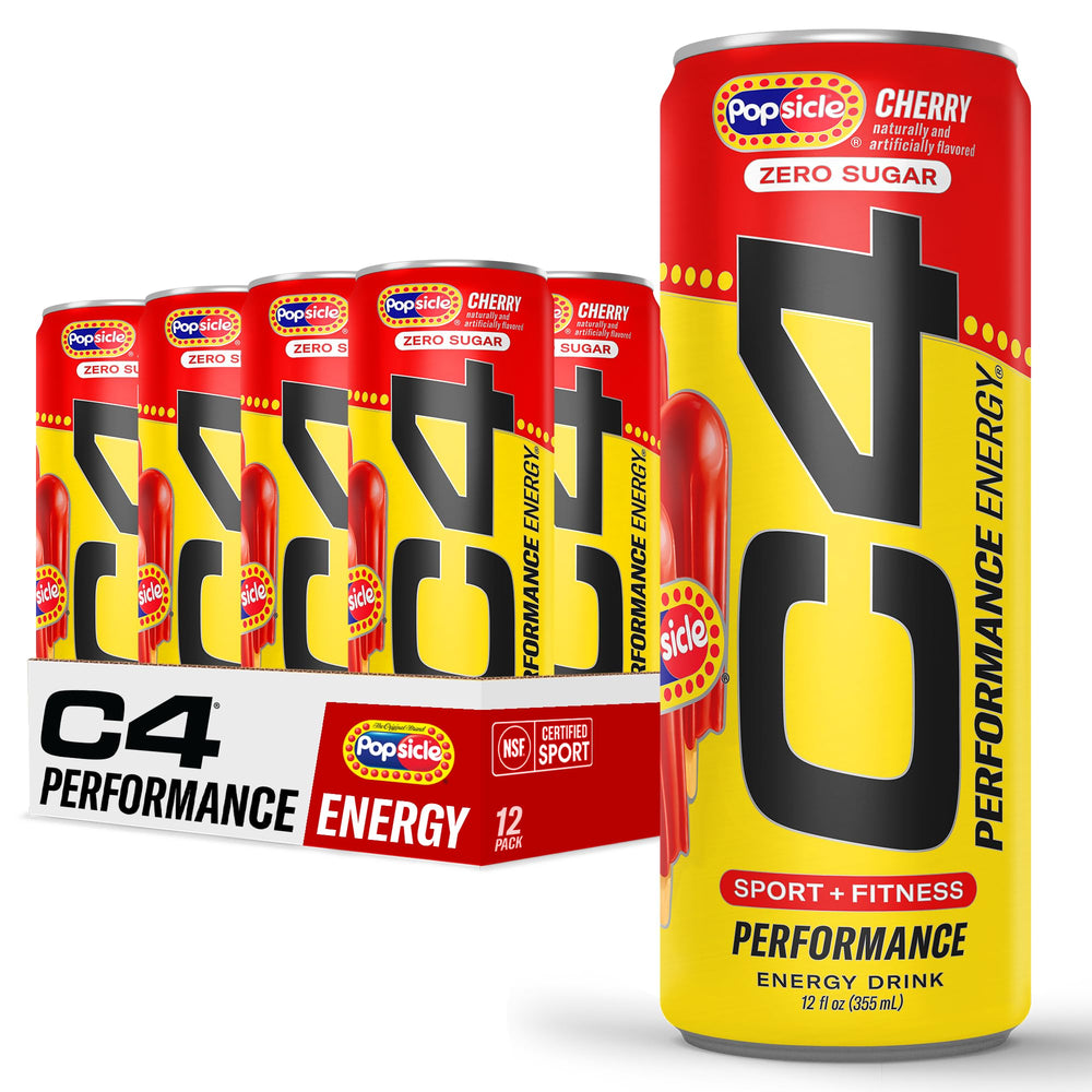 C4 can front view showing label and zero-sugar benefit