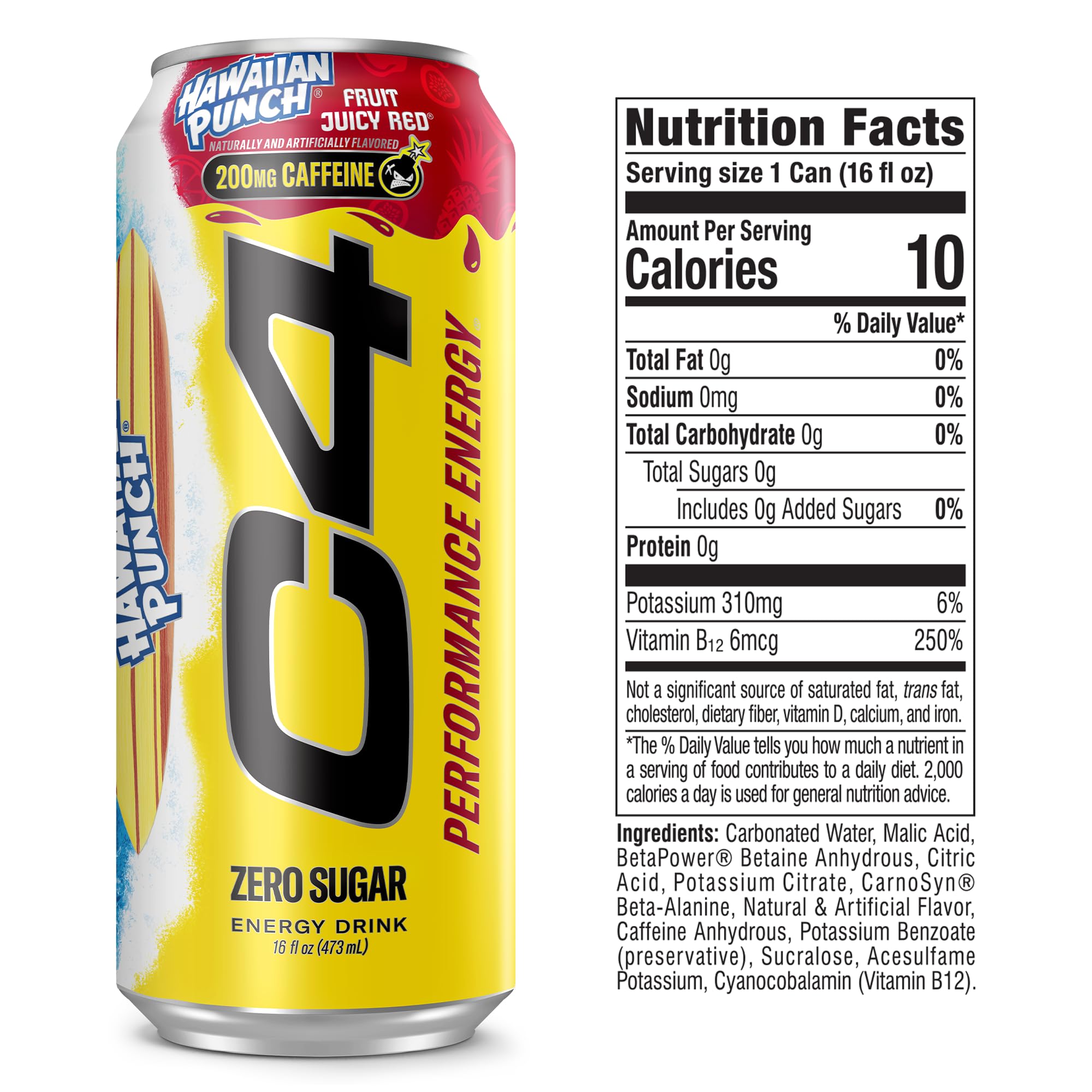 C4 ingredient close-up highlighting beta-alanine and betaine benefits