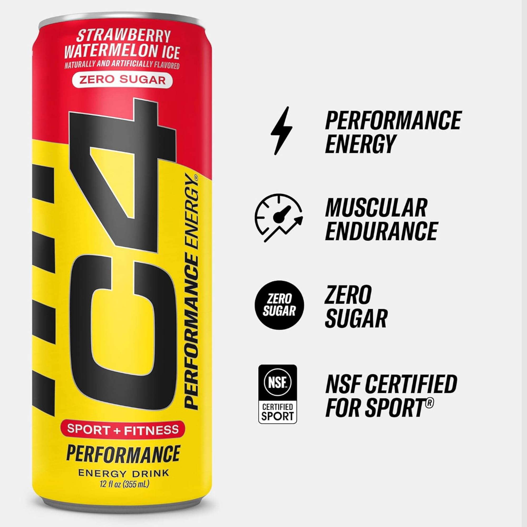 Close-up of C4 label and ingredients panel clarifying performance components