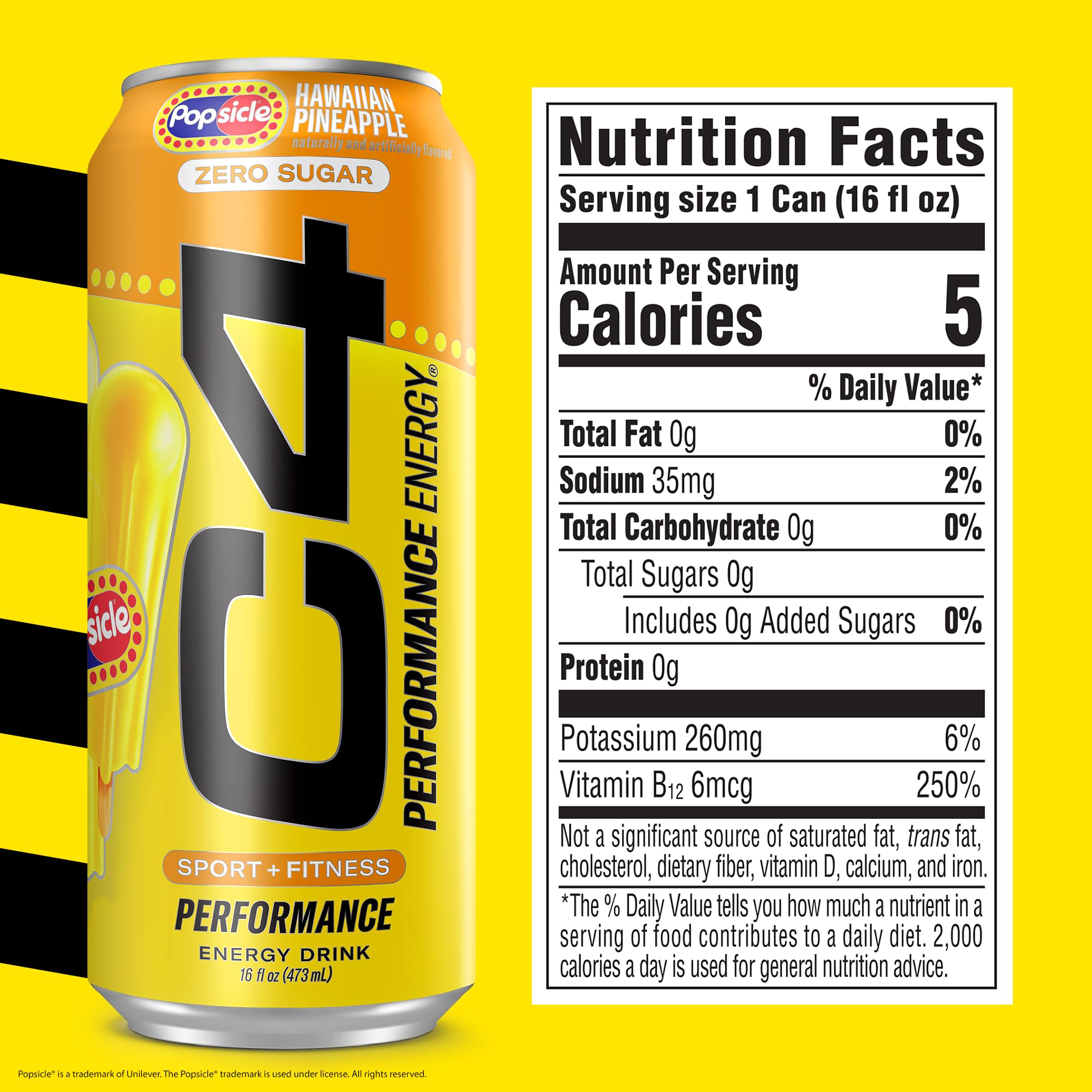 C4 side label highlighting NSF certification and ingredient clarity