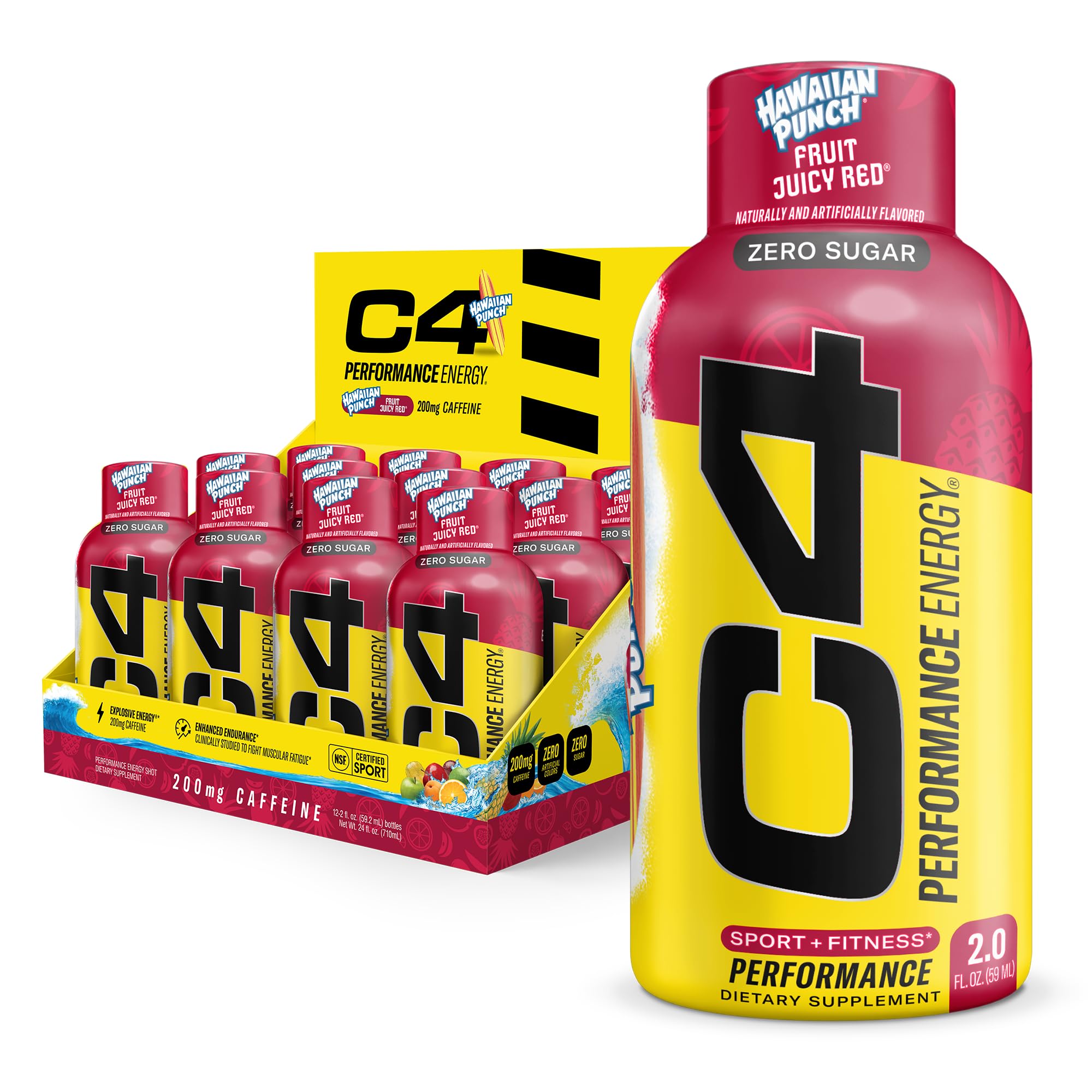 C4 front packaging showing Hawaiian Punch flavor and compact energy benefit