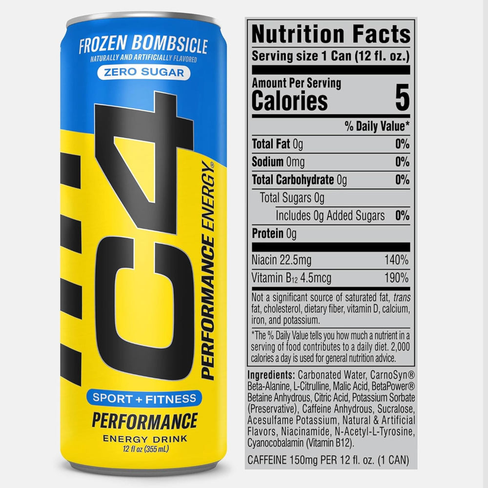 Athlete drinking C4 in gym showcasing on-the-go energy for workouts
