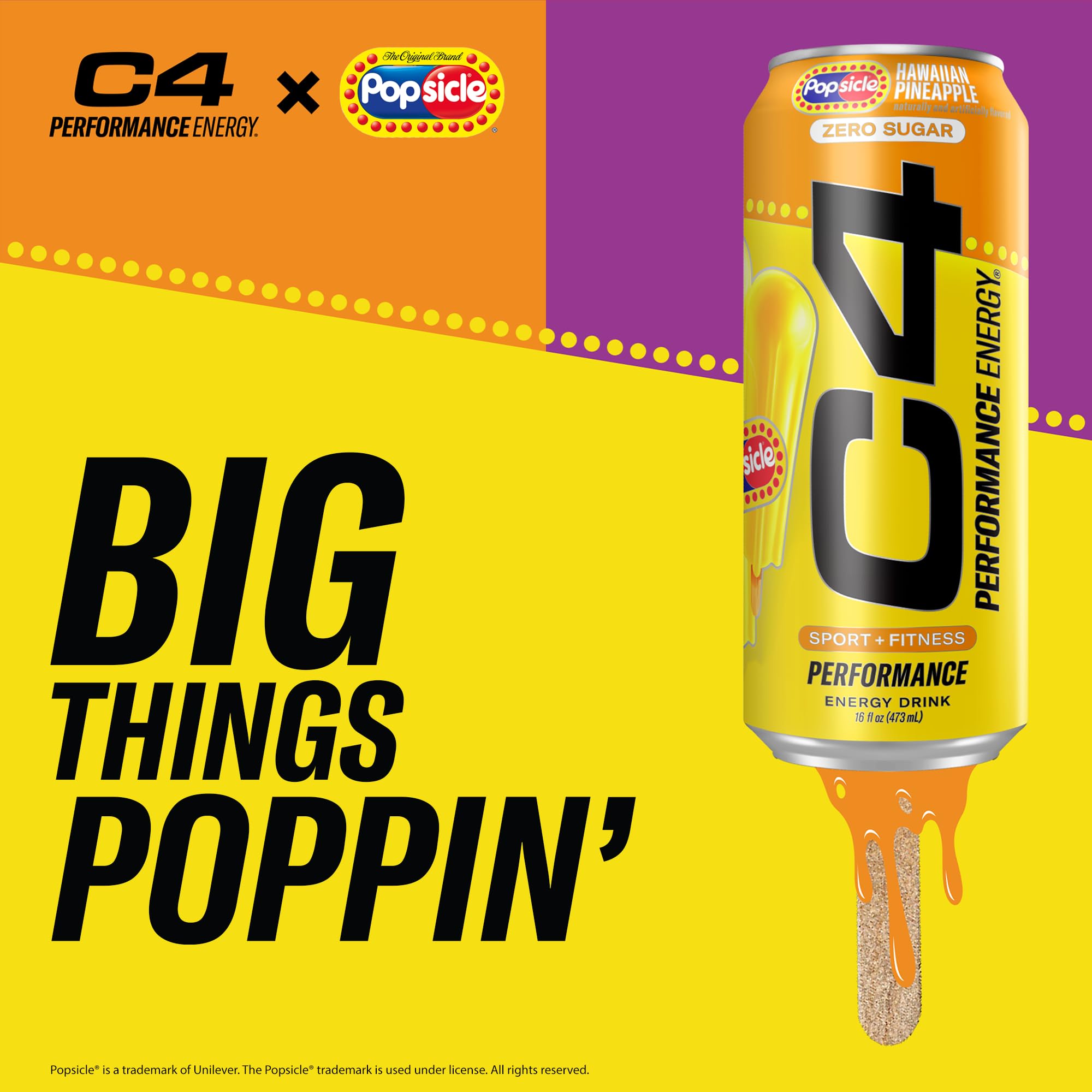 C4 variety pack on countertop showing flavor options and performance