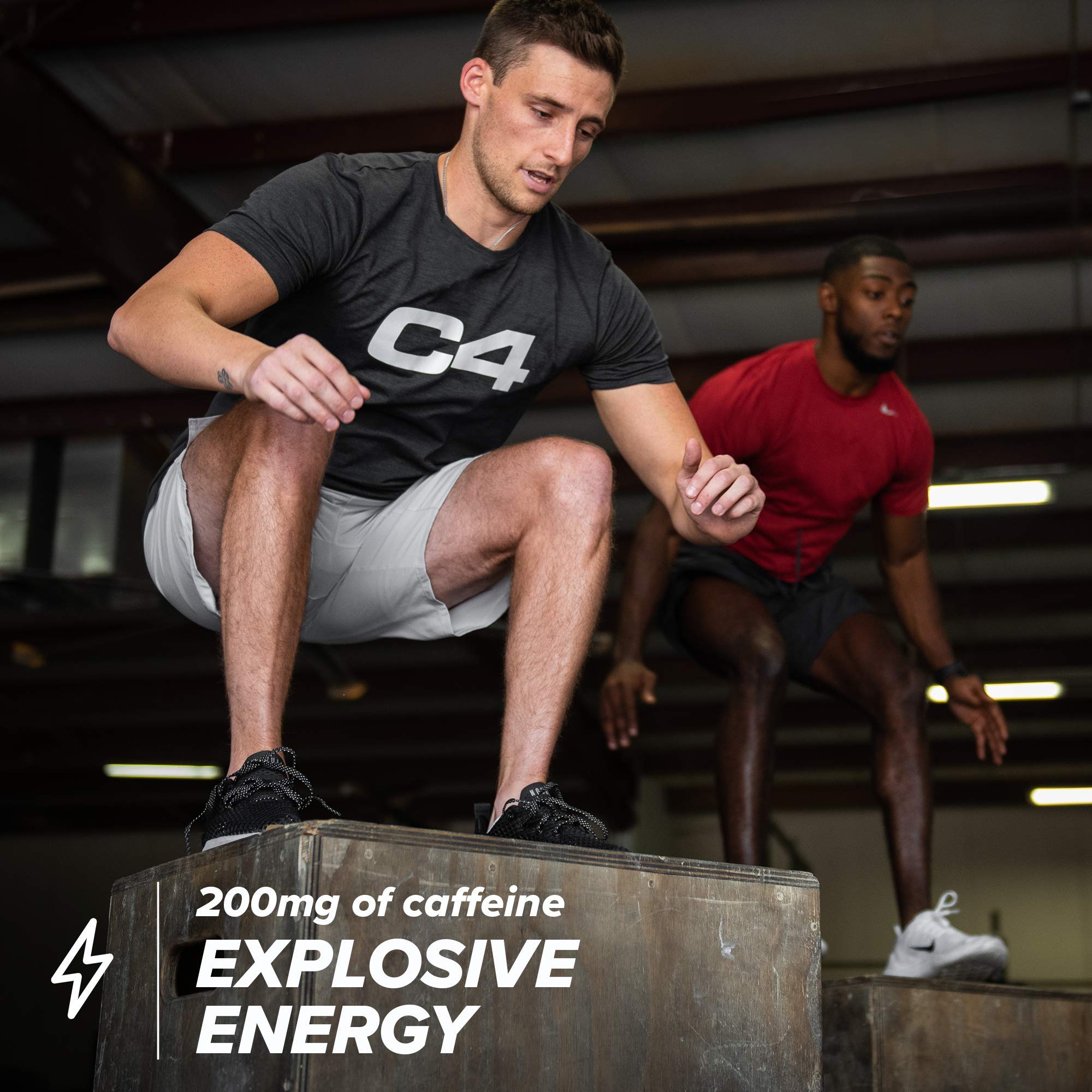 C4 can beside gym bag illustrating portability and convenience benefit