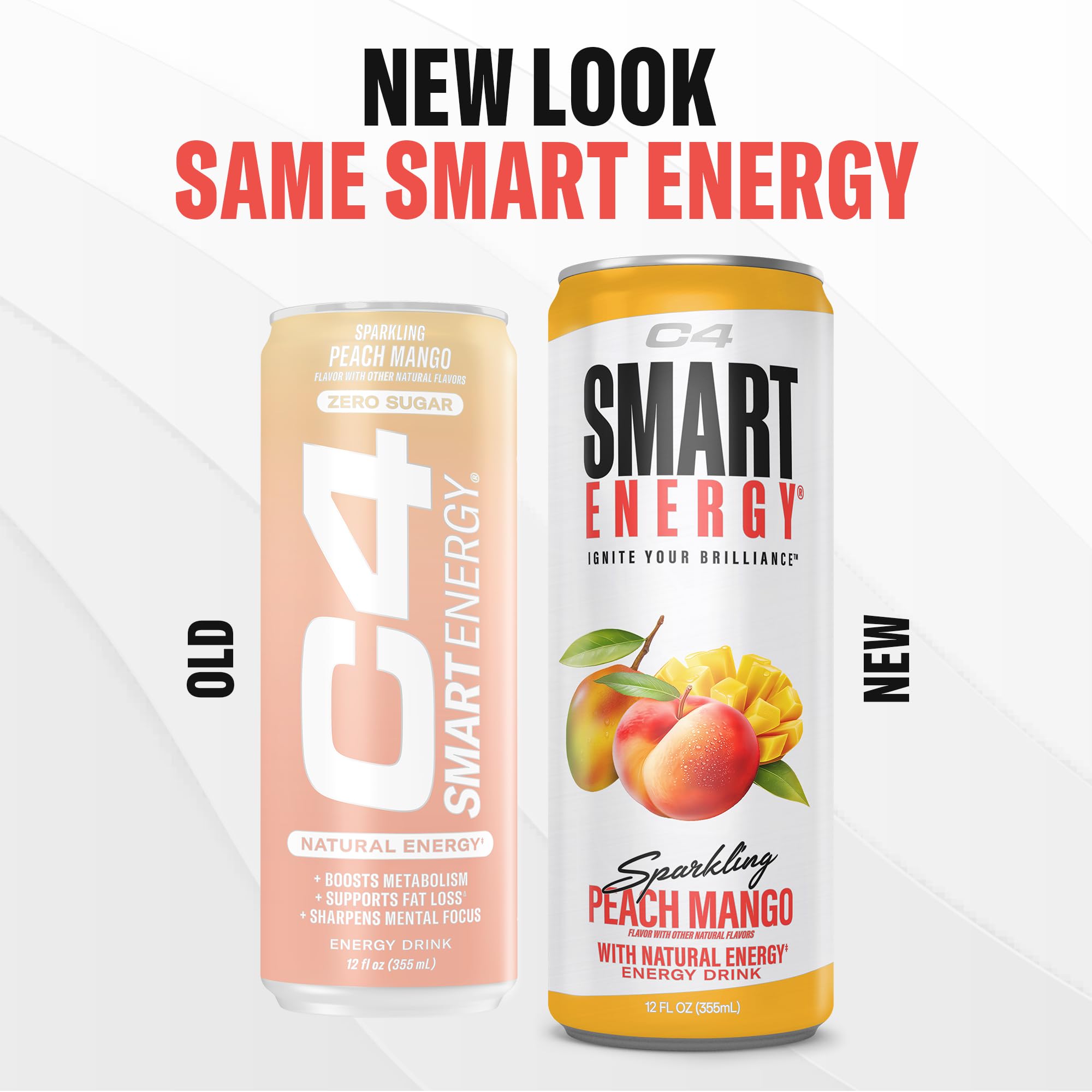 C4 Smart Energy can condensation and bubbles showing refreshing texture and appeal