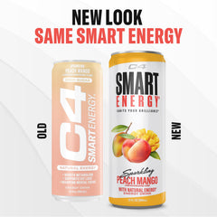C4 Smart Energy can condensation and bubbles showing refreshing texture and appeal