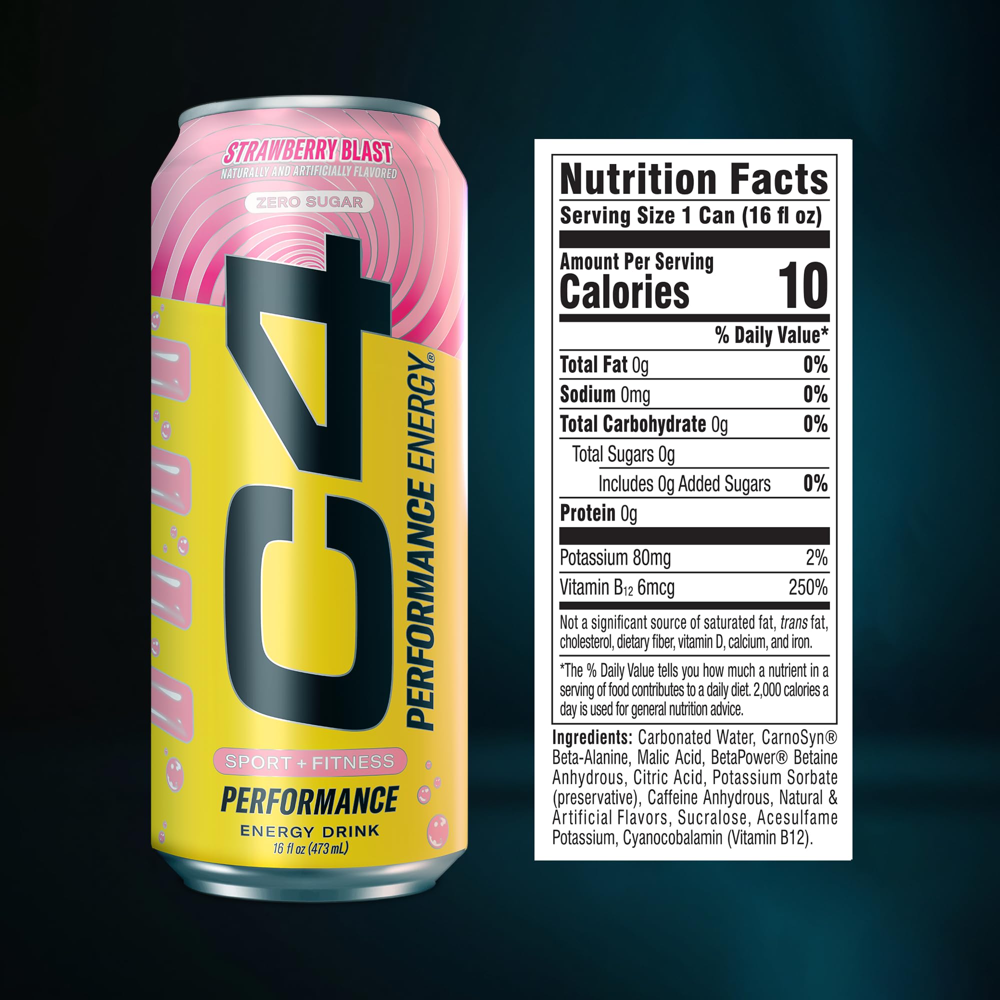 C4 closeup label displaying NSF-certified sport and ingredient clarity
