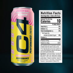 C4 closeup label displaying NSF-certified sport and ingredient clarity