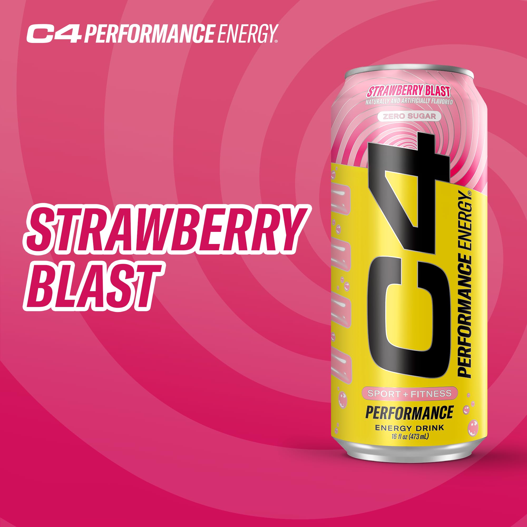 C4 nutrition and ingredients panel showing performance-focused components