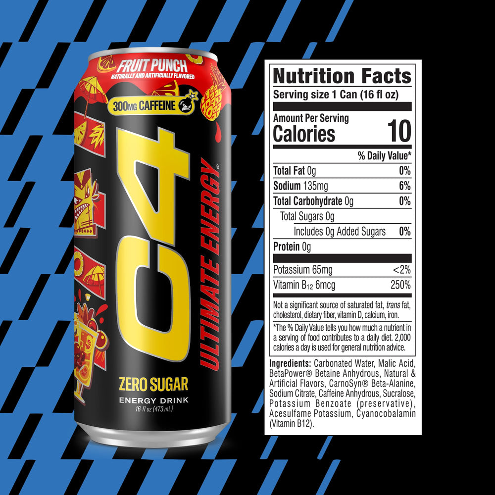 C4 can top open closeup highlighting convenient resealable pull tab benefit