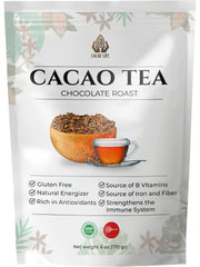 Cacao Life front packaging showing 6oz bag and chocolate aroma benefit