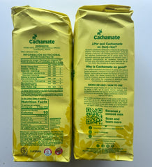 Cachamate close-up of yerba mate leaves and mixed herbs highlighting aroma