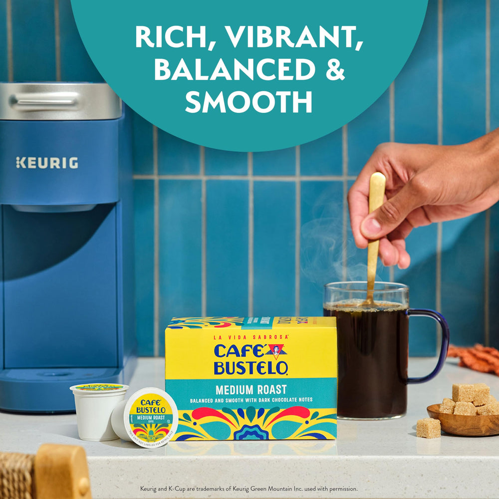 Café Bustelo poured over ice illustrating iced coffee versatility