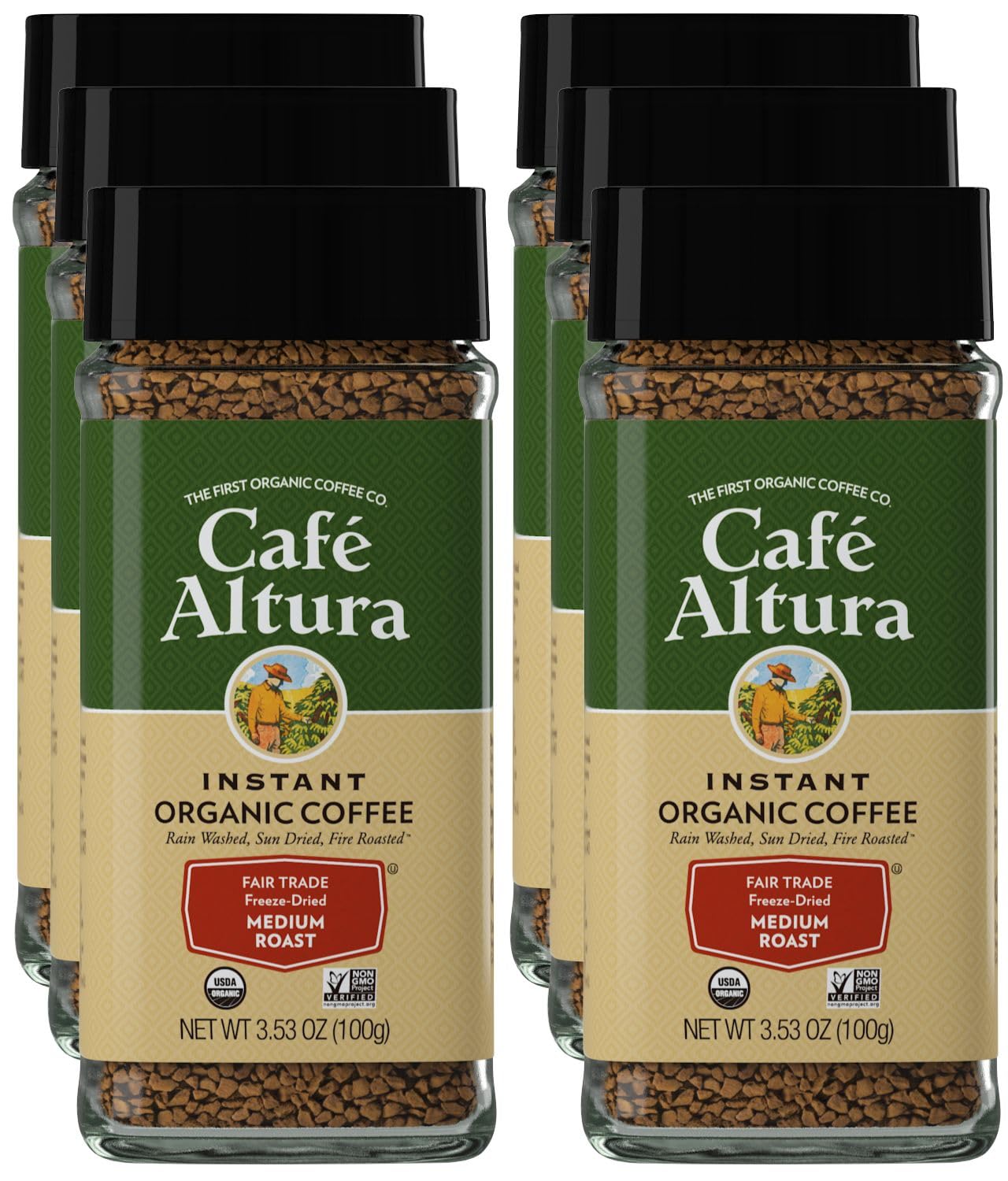 Cafe Altura front label showing product name and benefits