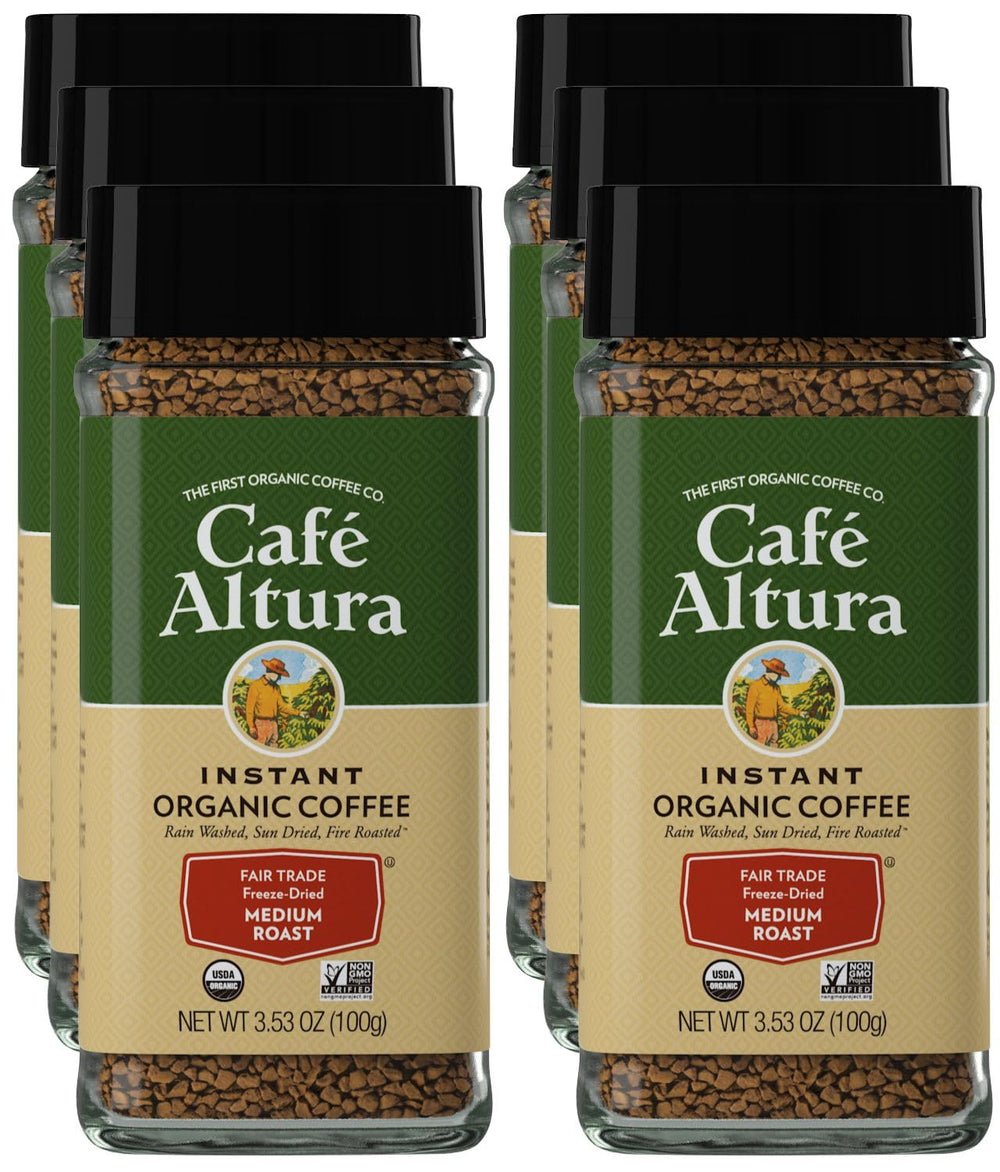 Cafe Altura front label showing product name and benefits