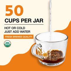 Cafe Altura scoop pouring granules into cup for easy measuring